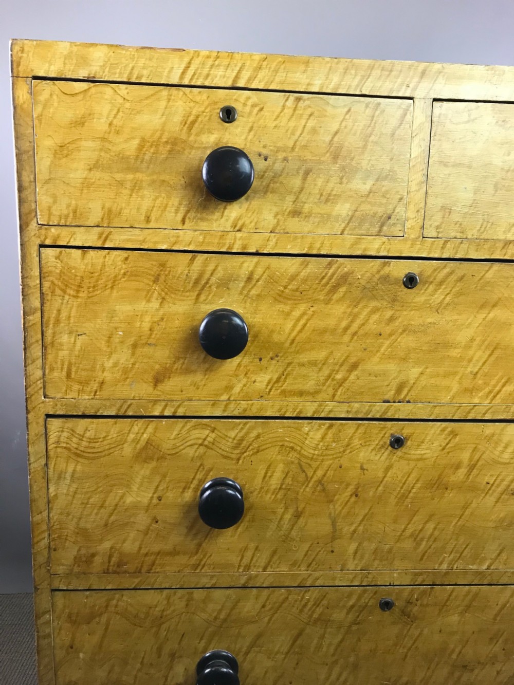 Regency Scumble Grained Pine Chest of Drawers in original condition View III