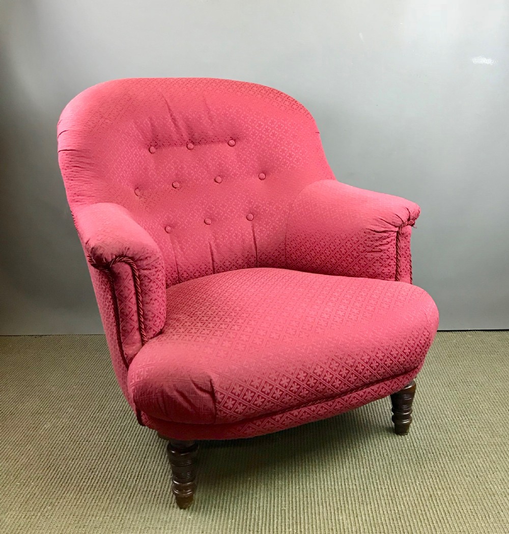 Victorian Button Back Armchair View II