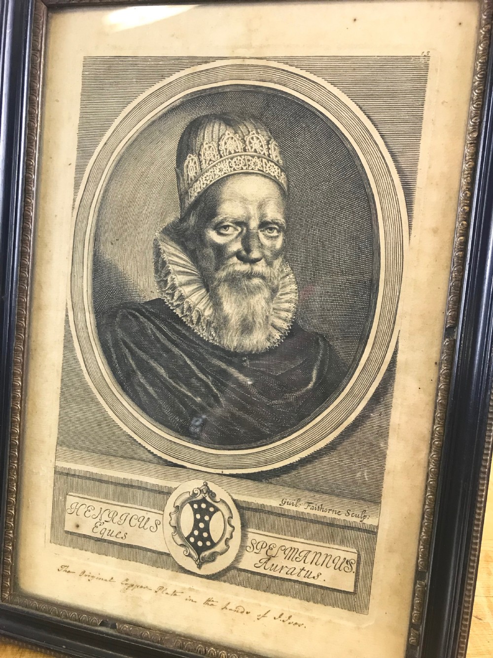 18th century Portrait engravings in Hogarth frames View III