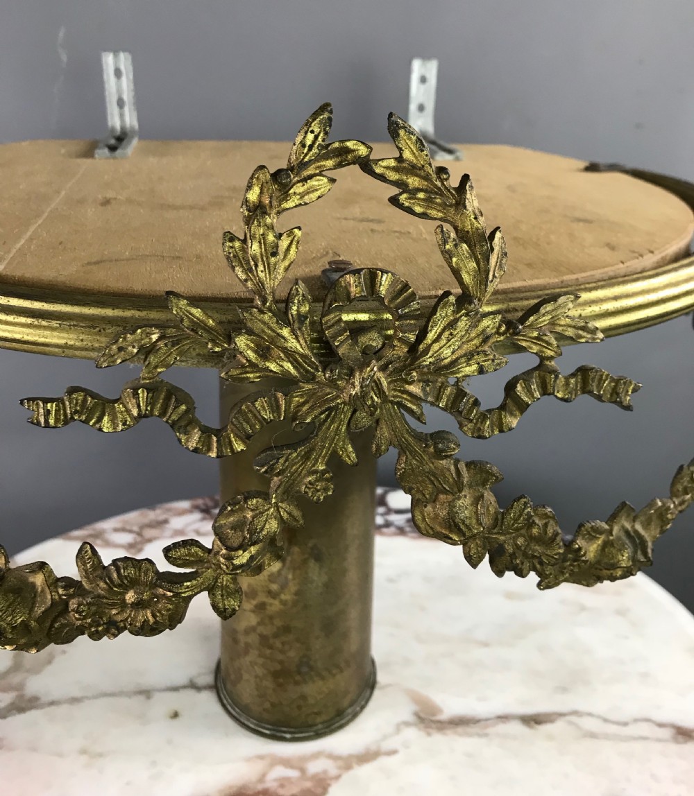 French Gilt Brass Bed Corona / Canopy in Louis XVI Style View III