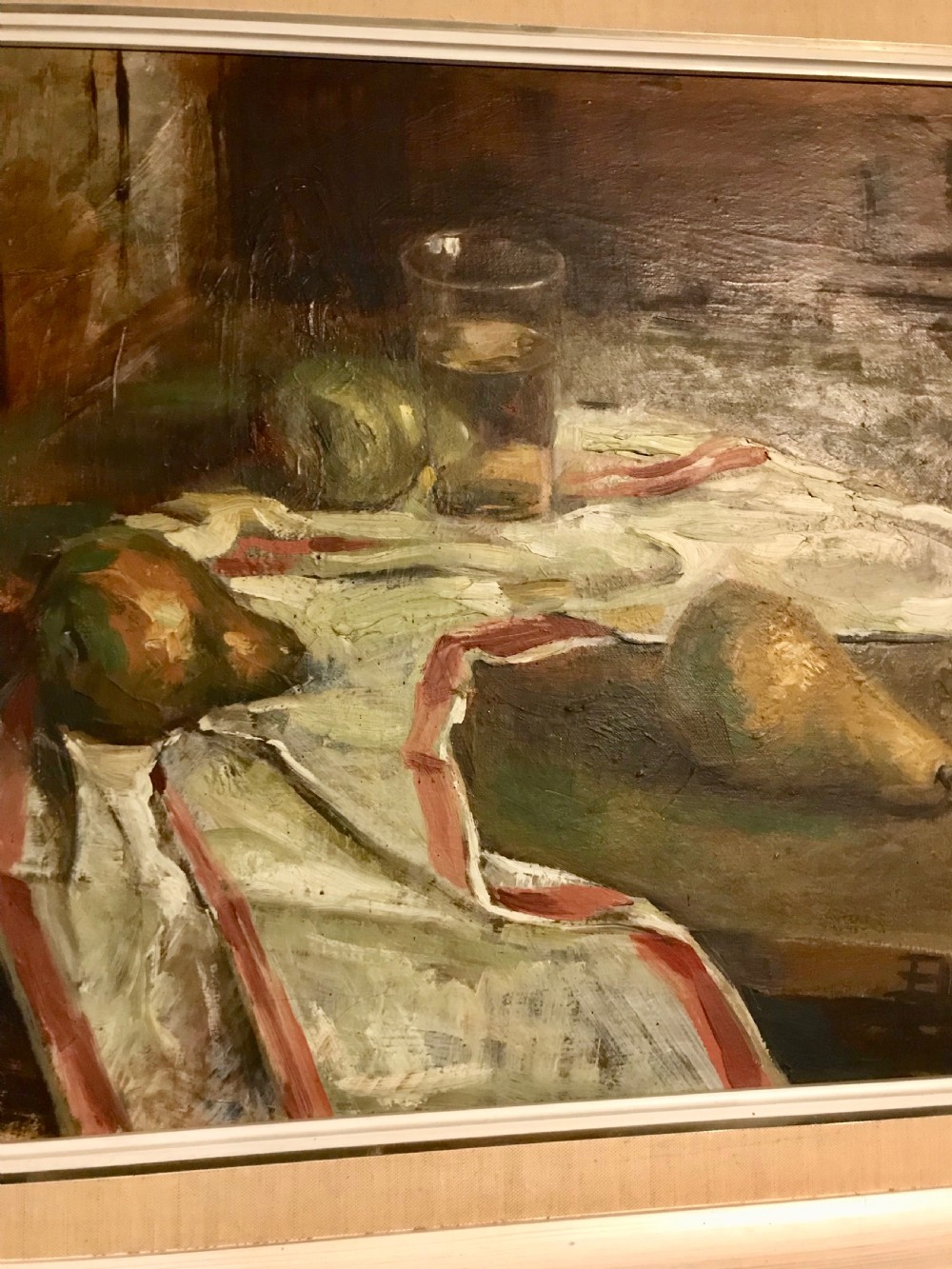 Still Life of Fruit on a Table, Oil on Canvas View V