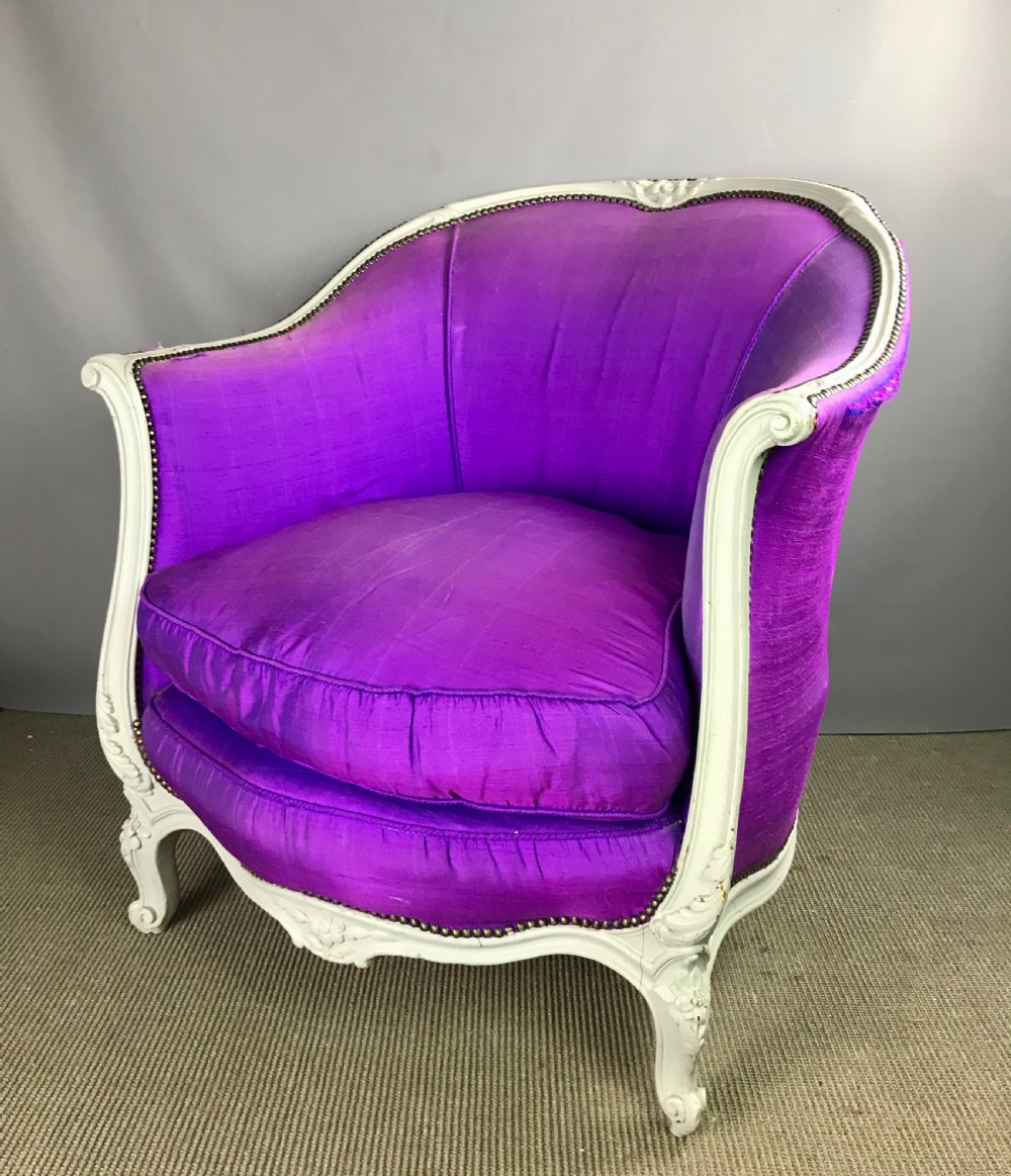 French Louis XV style tub armchair