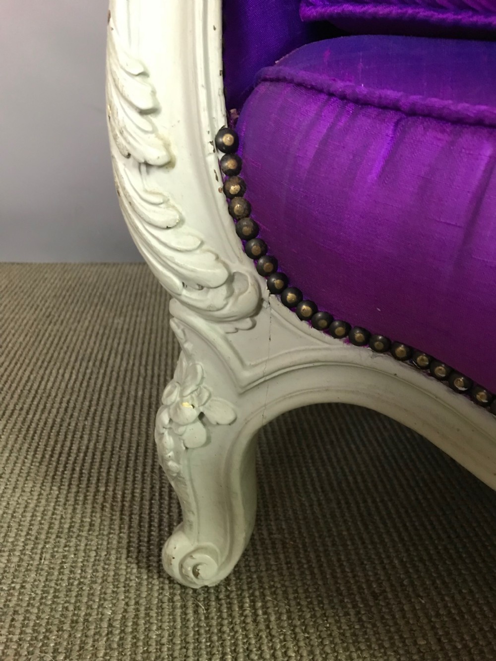 French Louis XV style tub armchair View III