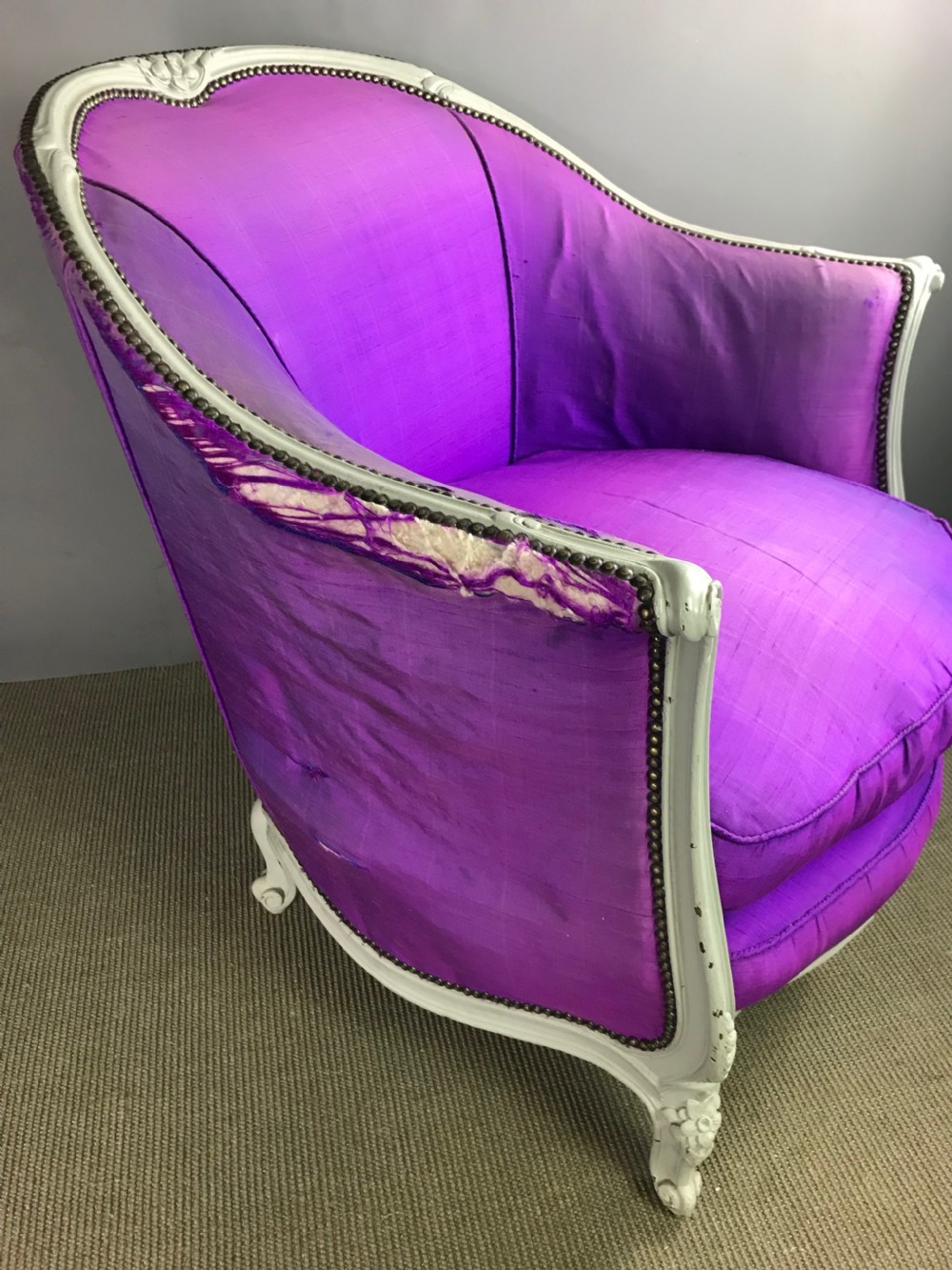 French Louis XV style tub armchair View V