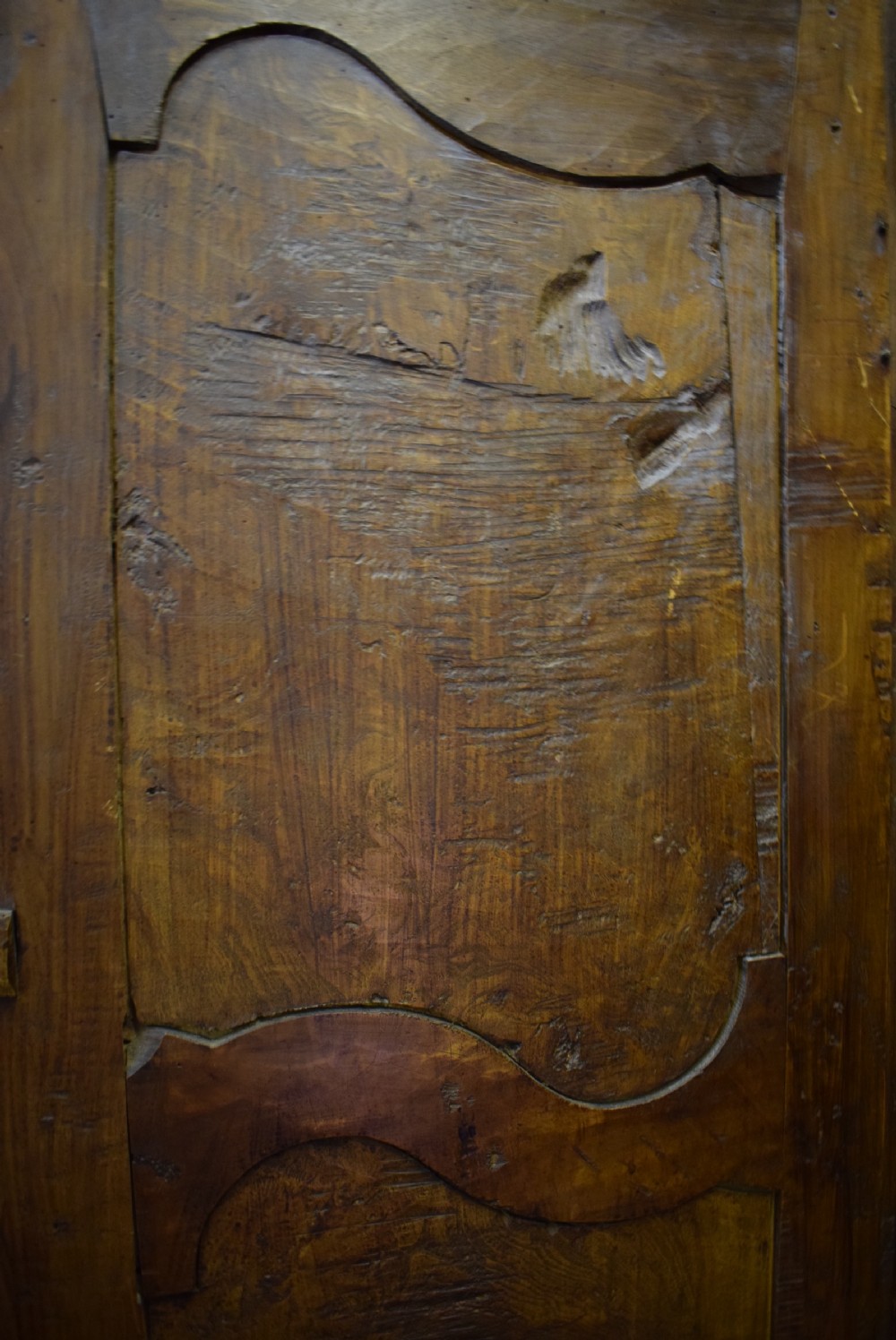 Provincial French Oak & Burr Elm Bressan Armoire View V