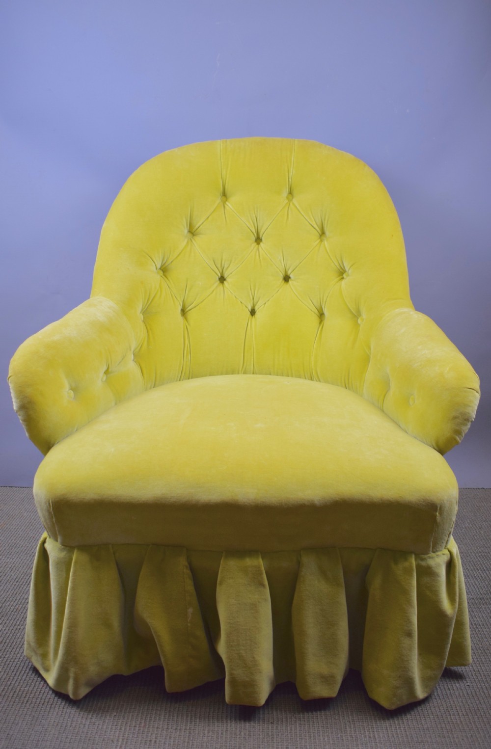 Victorian Button Back Drawing Room Armchair View IV