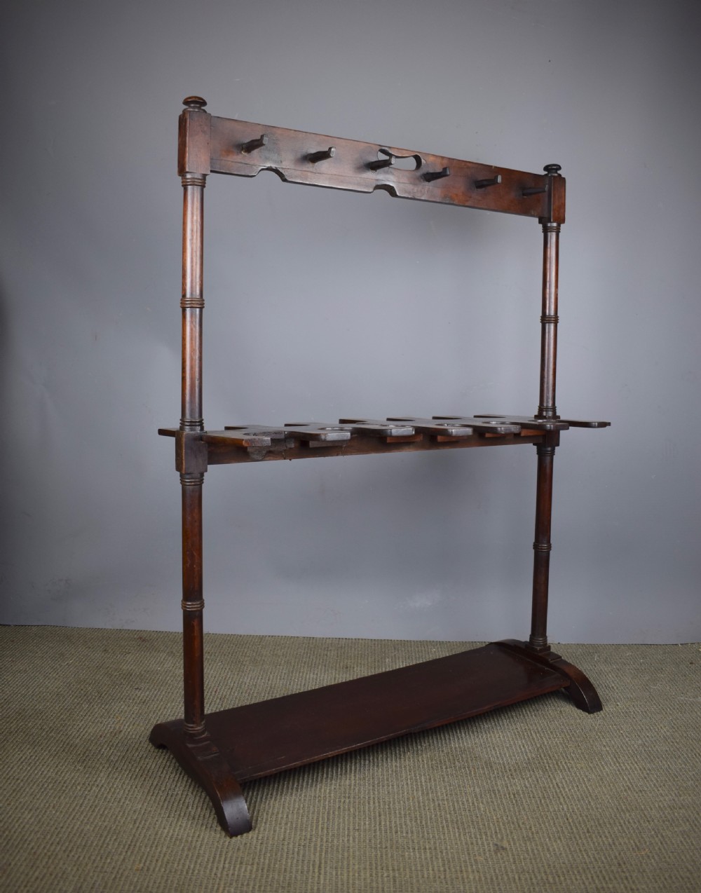 Victorian Mahogany Country House Boot & Whip Rack View III