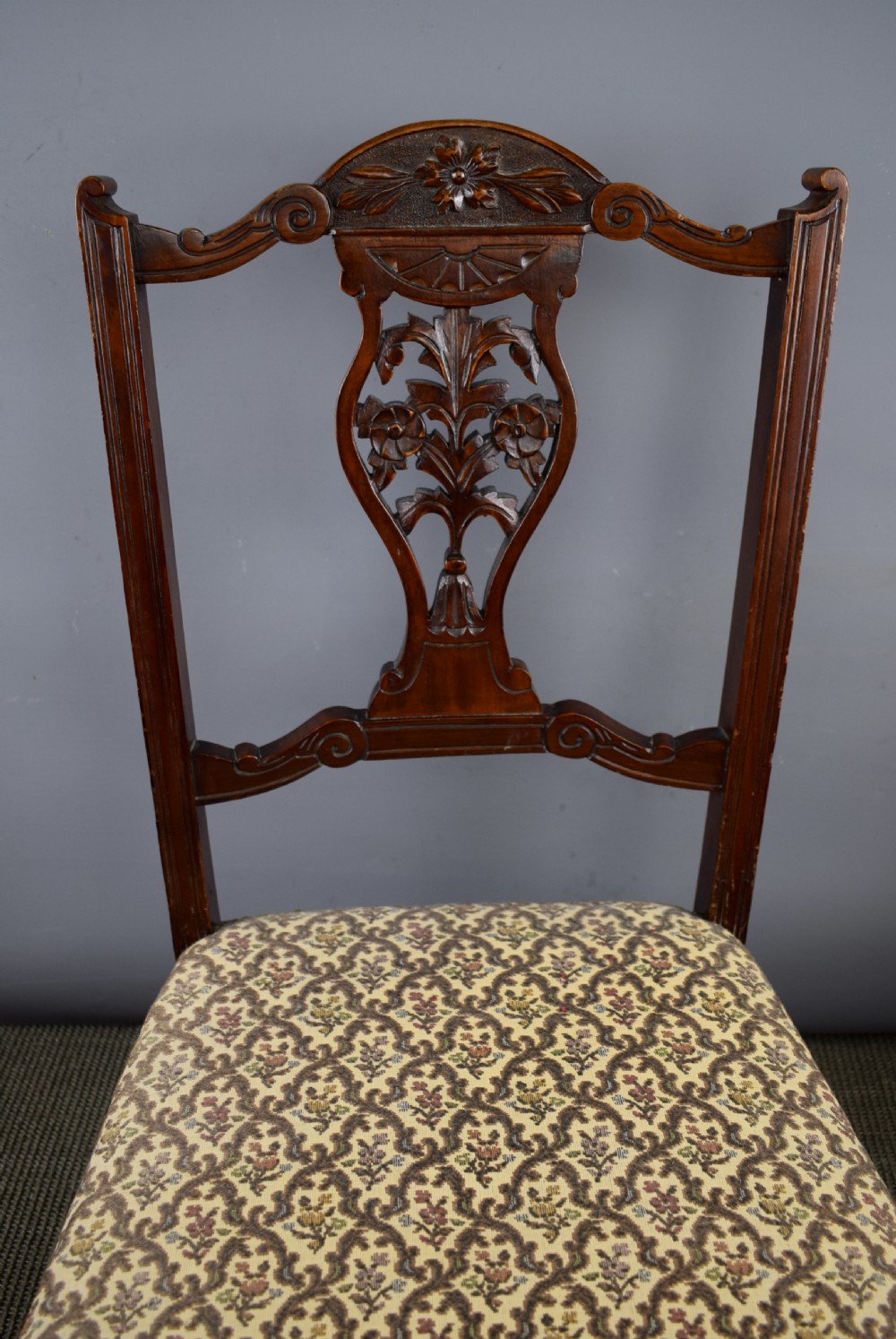 Edwardian Mahogany Nursing Chair View II