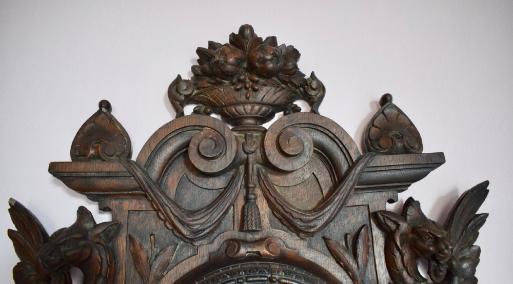 Antique Grotesque Carved Mirror  View III