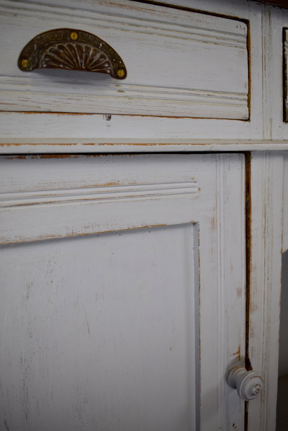 Antique Victorian Painted Pine Welsh Dresser View VI