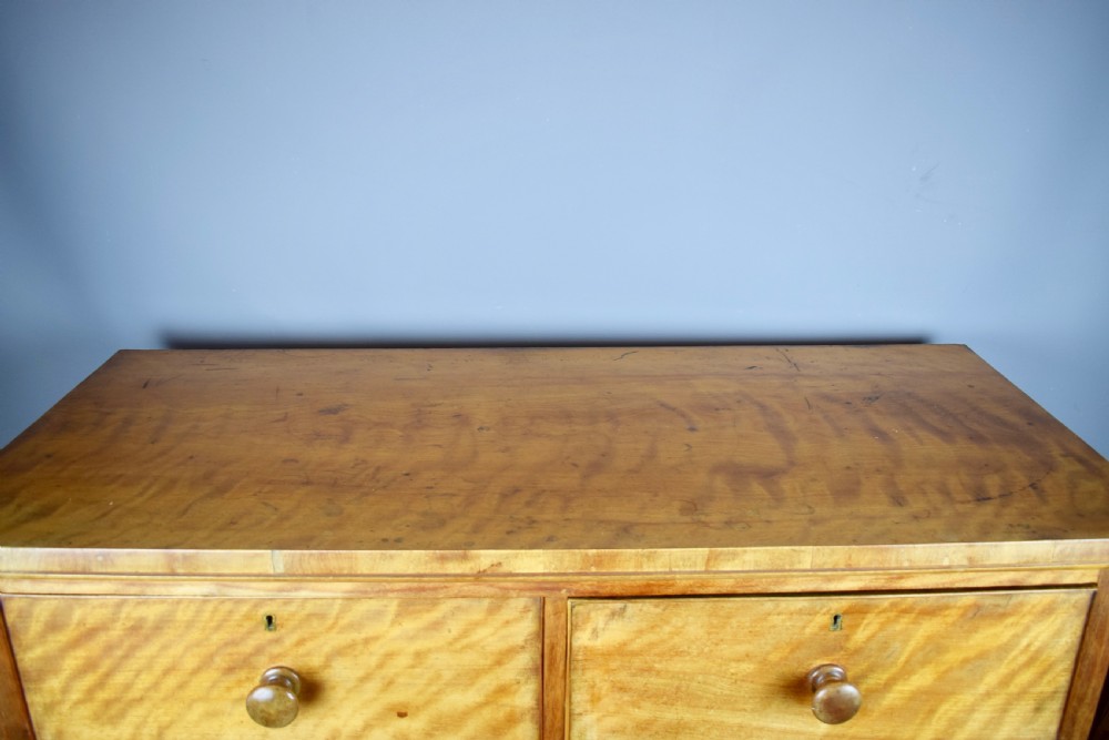 Large Victorian Satin Birch Chest of Drawers by Druce & Co. View VII