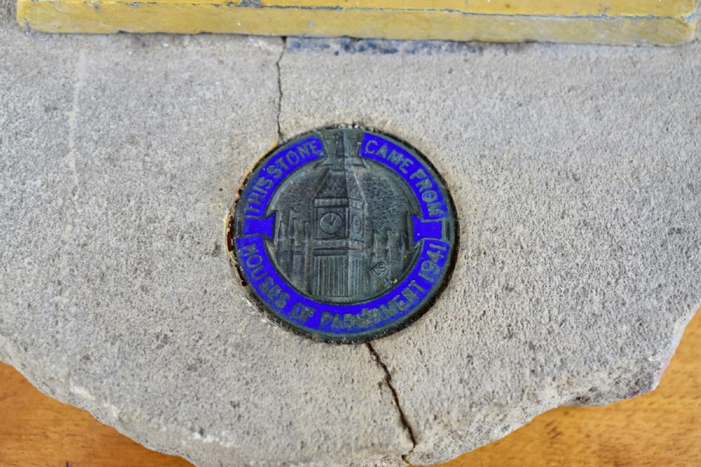 WWII Souvenir from the Bombing of the Houses of Parliament in 1941 London Stonecraft Co View III