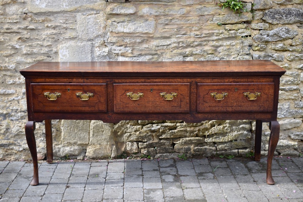 George II Provincial Welsh Oak Dresser Base