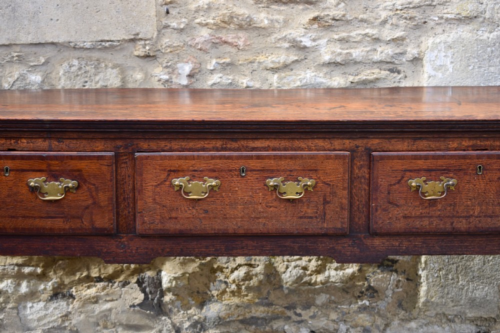 George II Provincial Welsh Oak Dresser Base View II