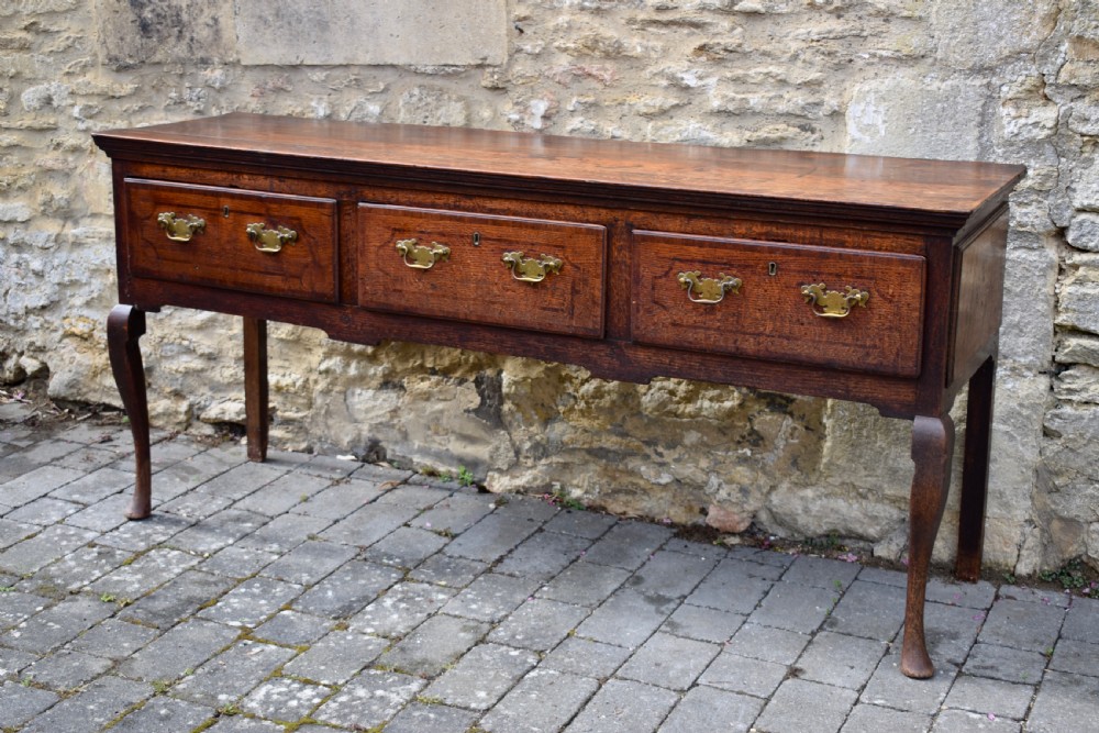 George II Provincial Welsh Oak Dresser Base View III