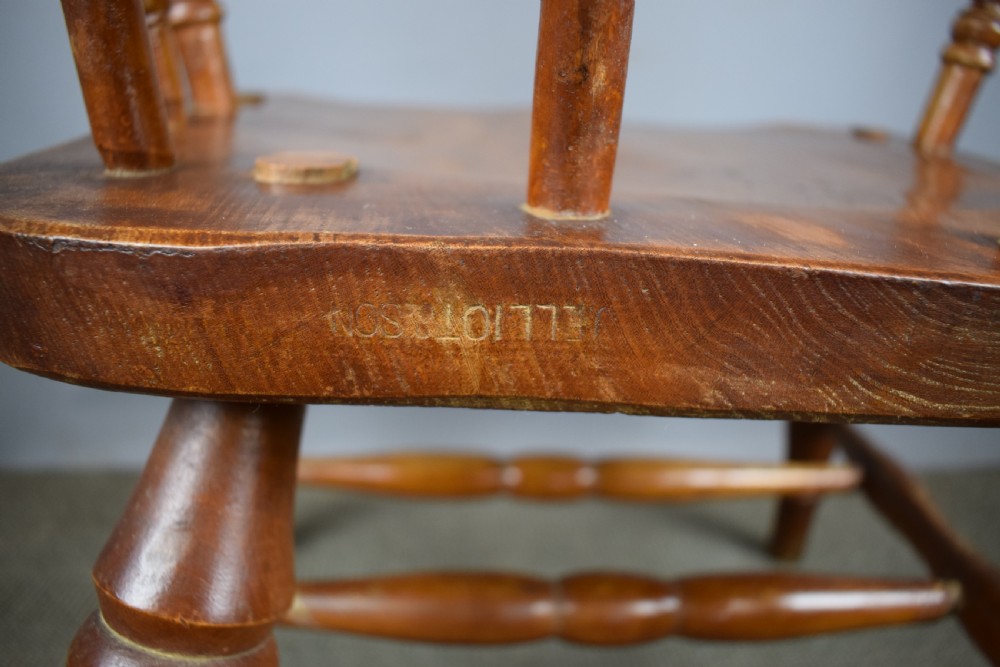 Edwardian Smokers Bow Captains Chair by J Elliott & Son View VII