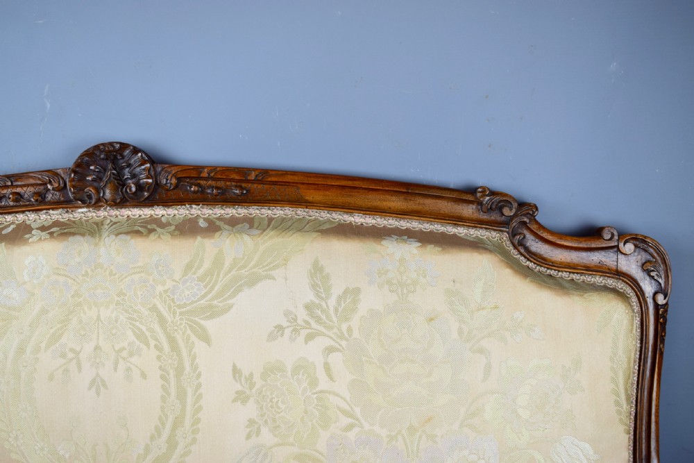 French Louis XV Style Carved Walnut Canape Sofa View V