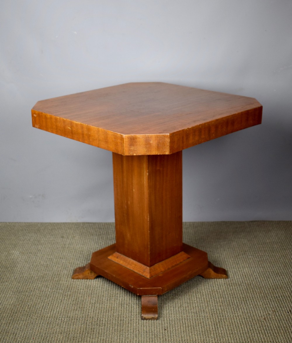 Art Deco walnut occasional side table View II