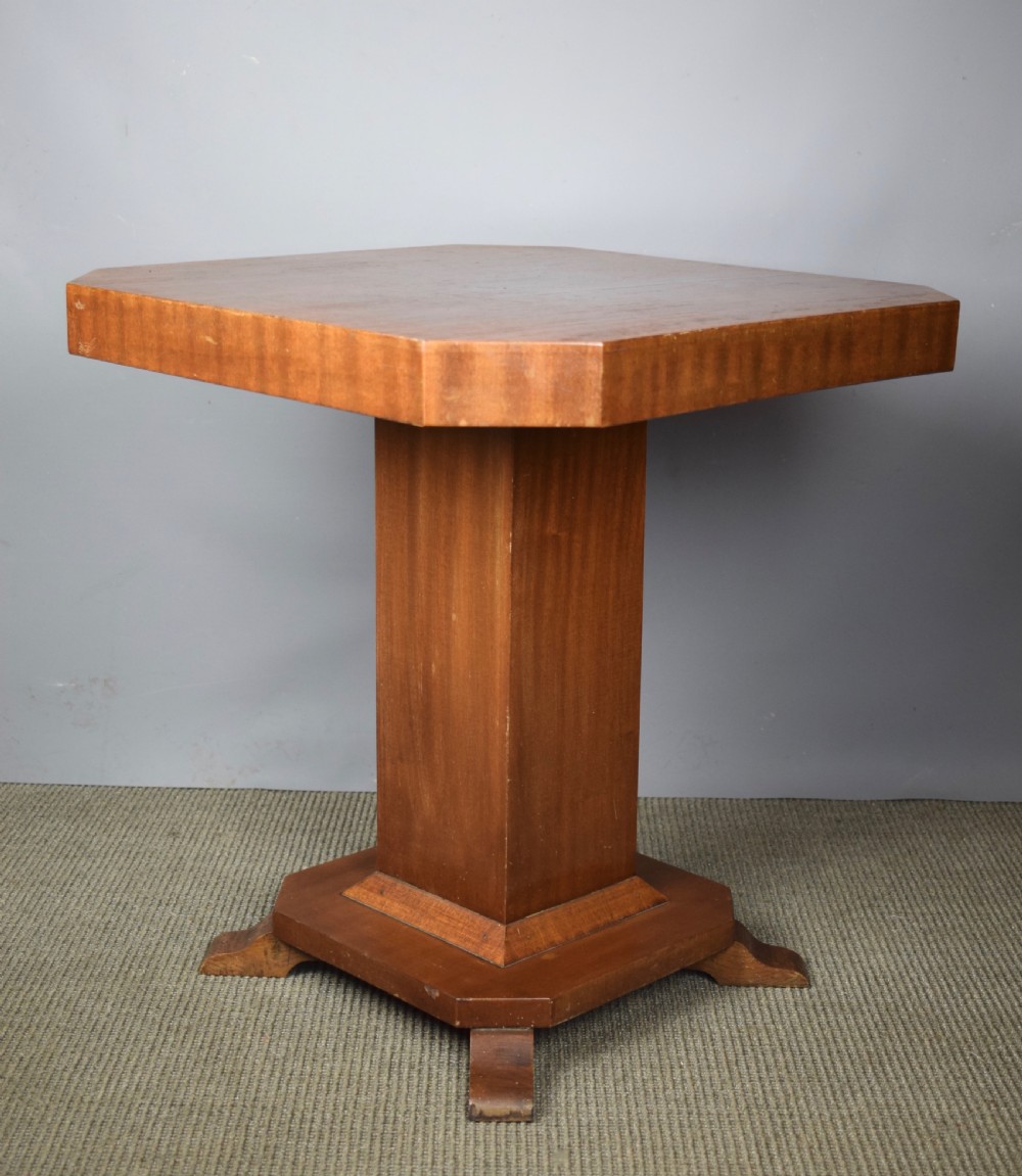 Art Deco walnut occasional side table View III