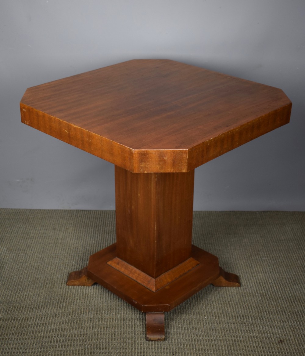 Art Deco walnut occasional side table View IV