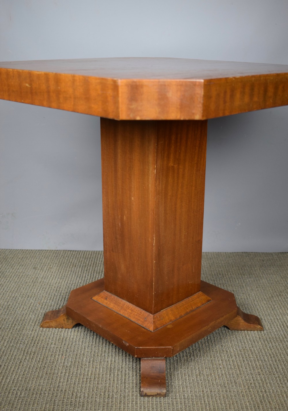 Art Deco walnut occasional side table View VI