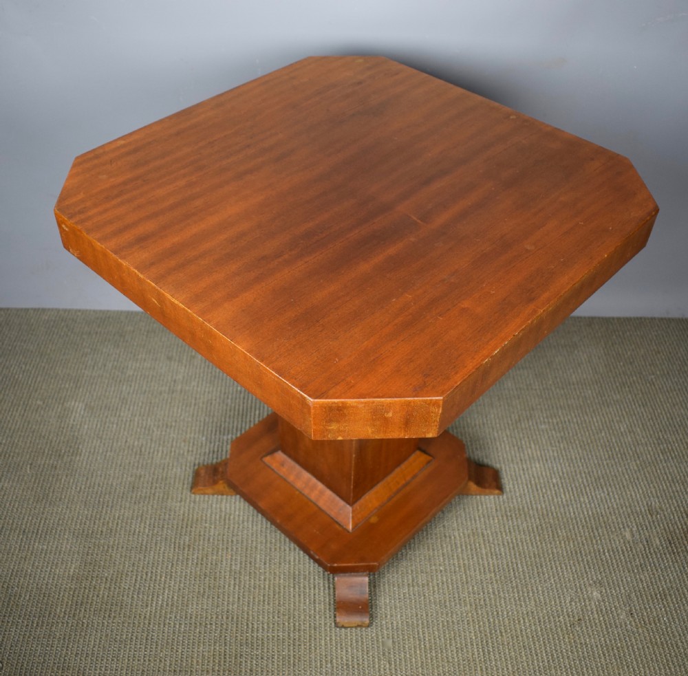 Art Deco walnut occasional side table View VII
