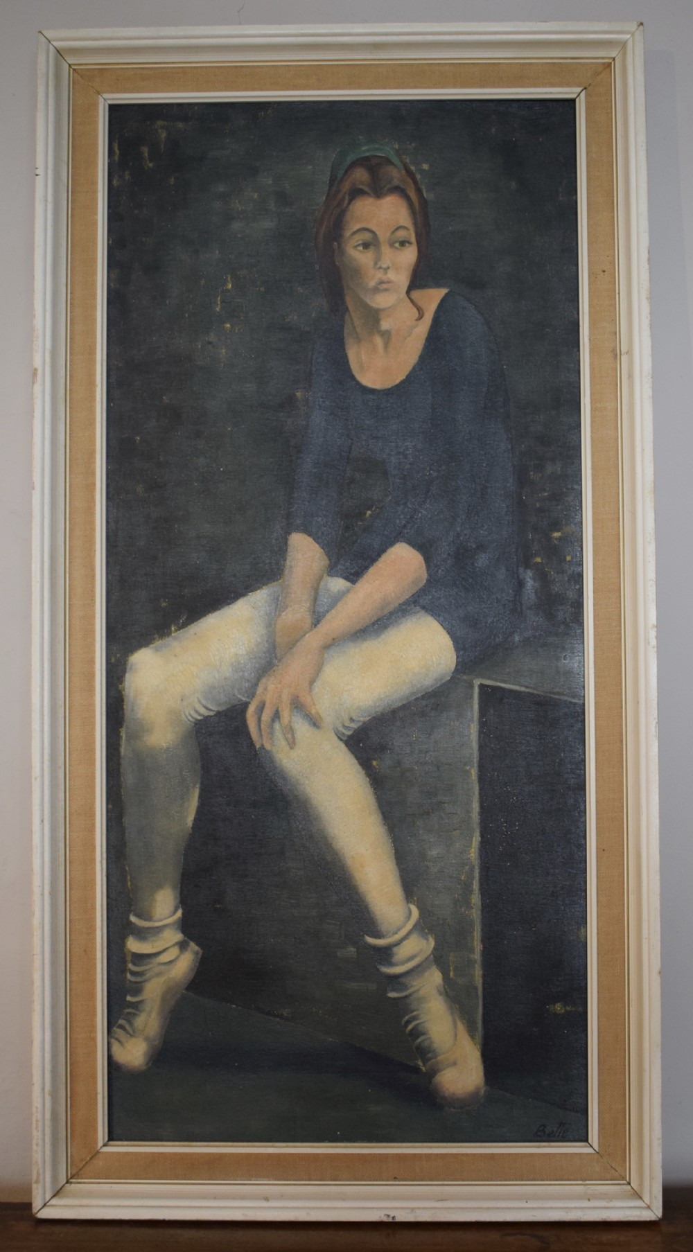 Portrait of a Ballet Dancer by Bette Hastings, United Society of Artists, dated 1964