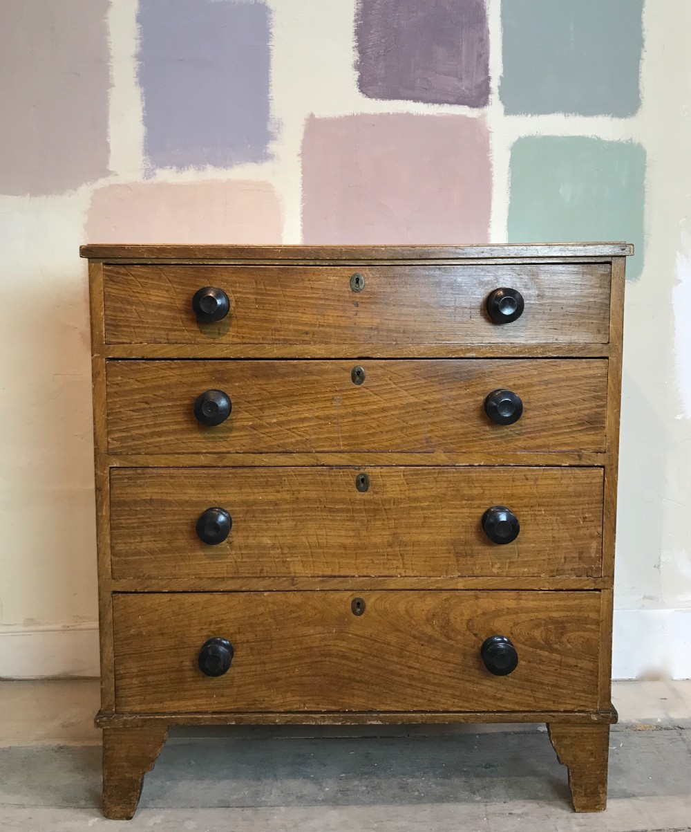 Georgian scumble glazed chest of drawers in original paint View II