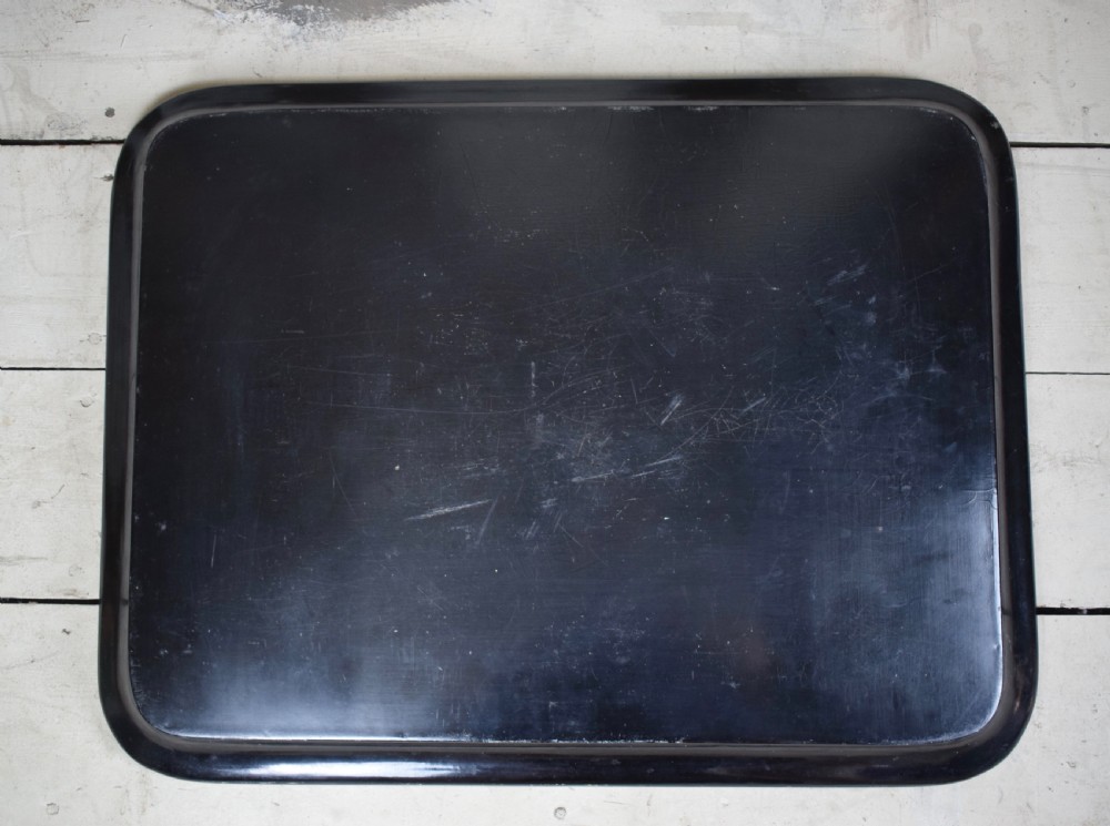 Large Regency William IV Papier Mache Tray with gilt foliate border View III
