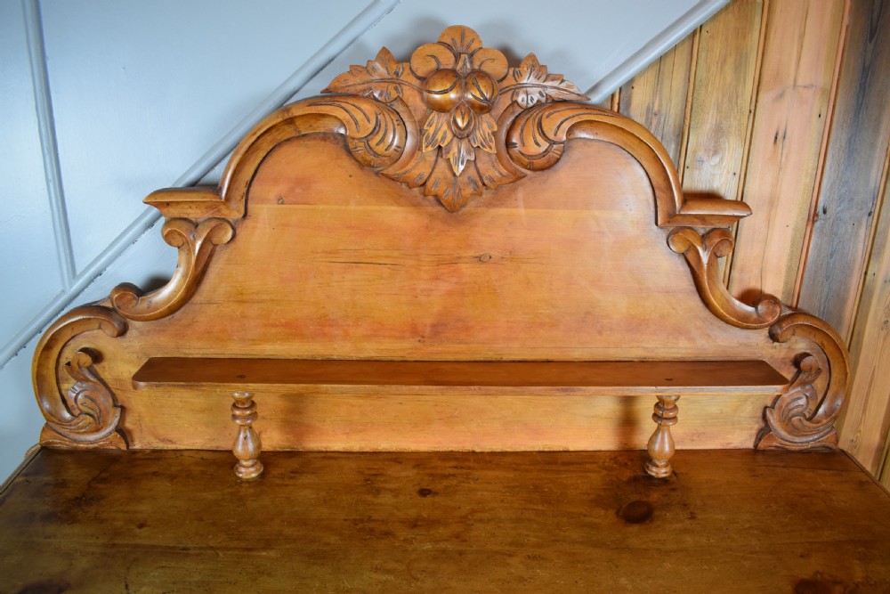 Antique Lancashire Style Pine Buffet Dresser Base View III