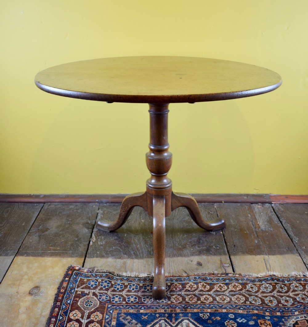A Georgian mahogany top top tripod table circa 1780