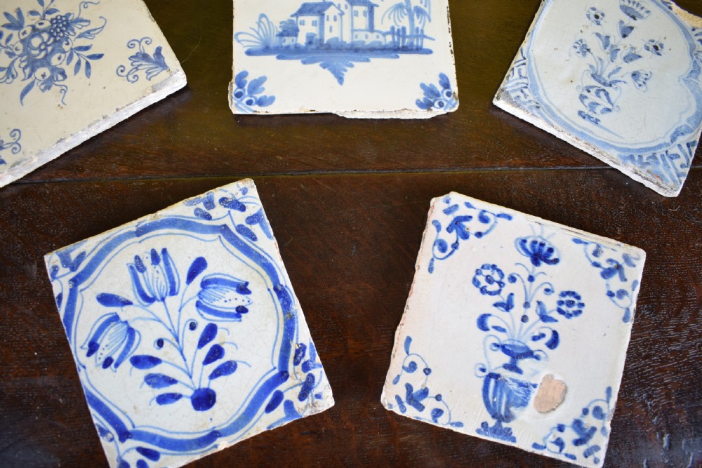 Five Delft Blue & White Tiles View IV
