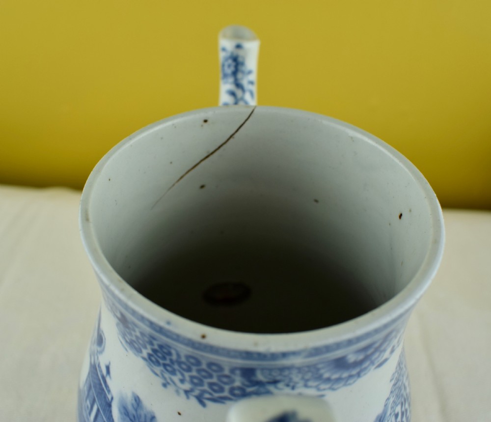 Blue & White Pearlware Coffee Pot, Yorkshire, circa 1790 View V