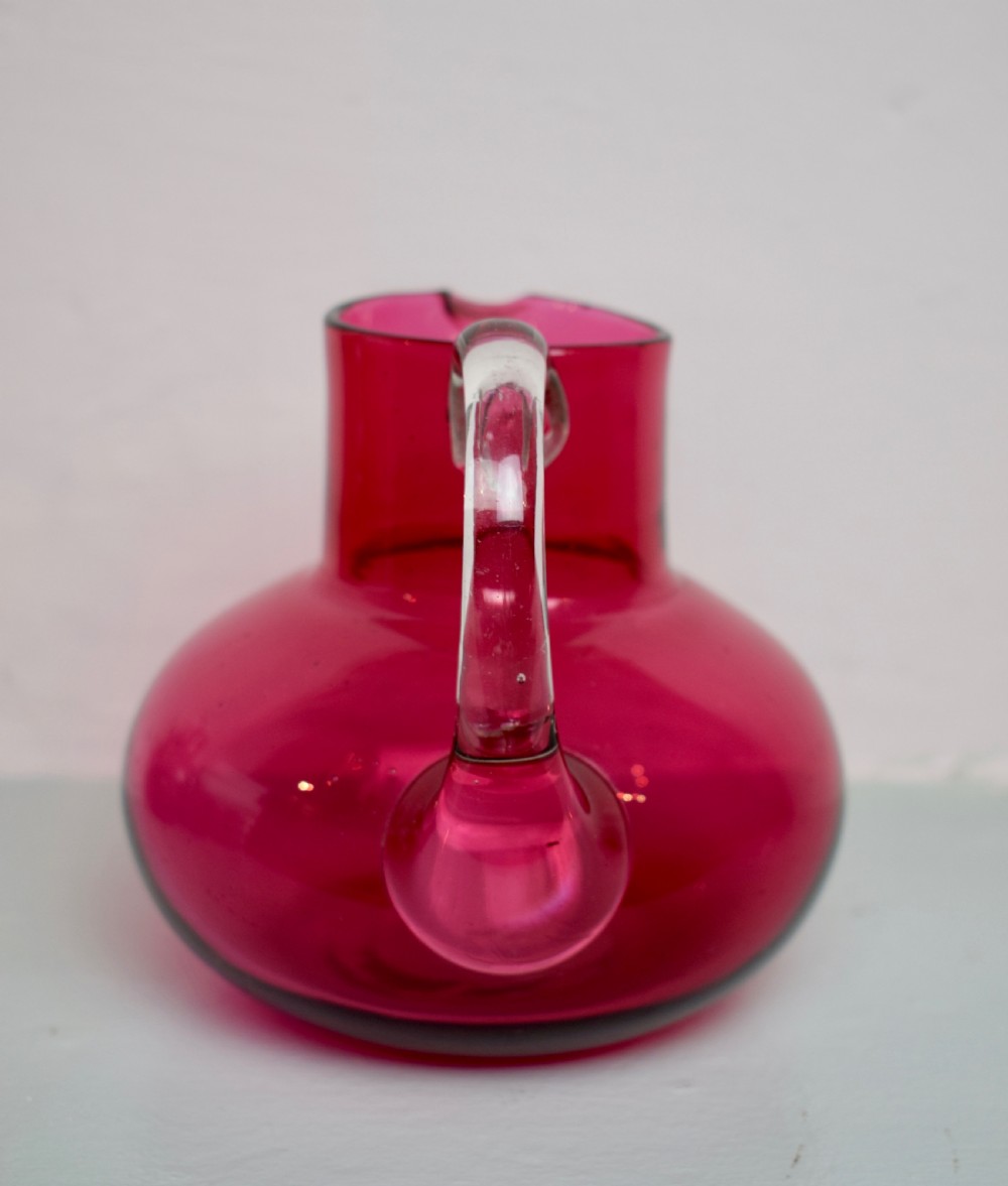 Victorian cranberry glass water jug View III