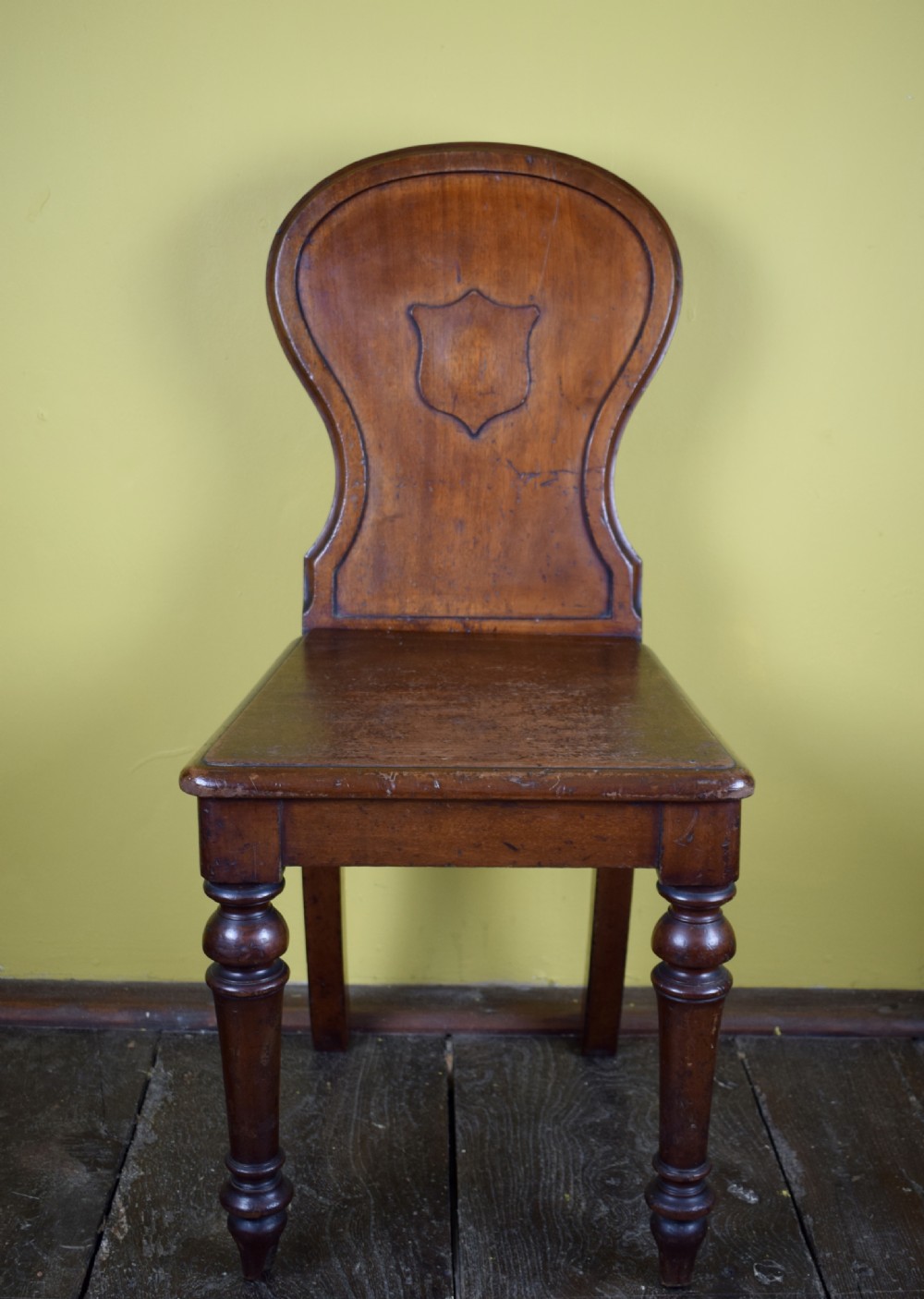 Victorian Mahogany Hall Chair