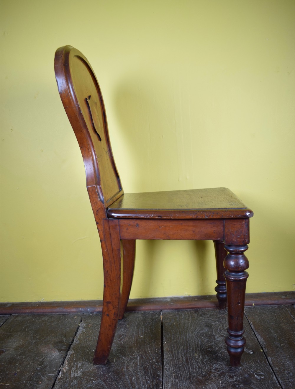 Victorian Mahogany Hall Chair View III