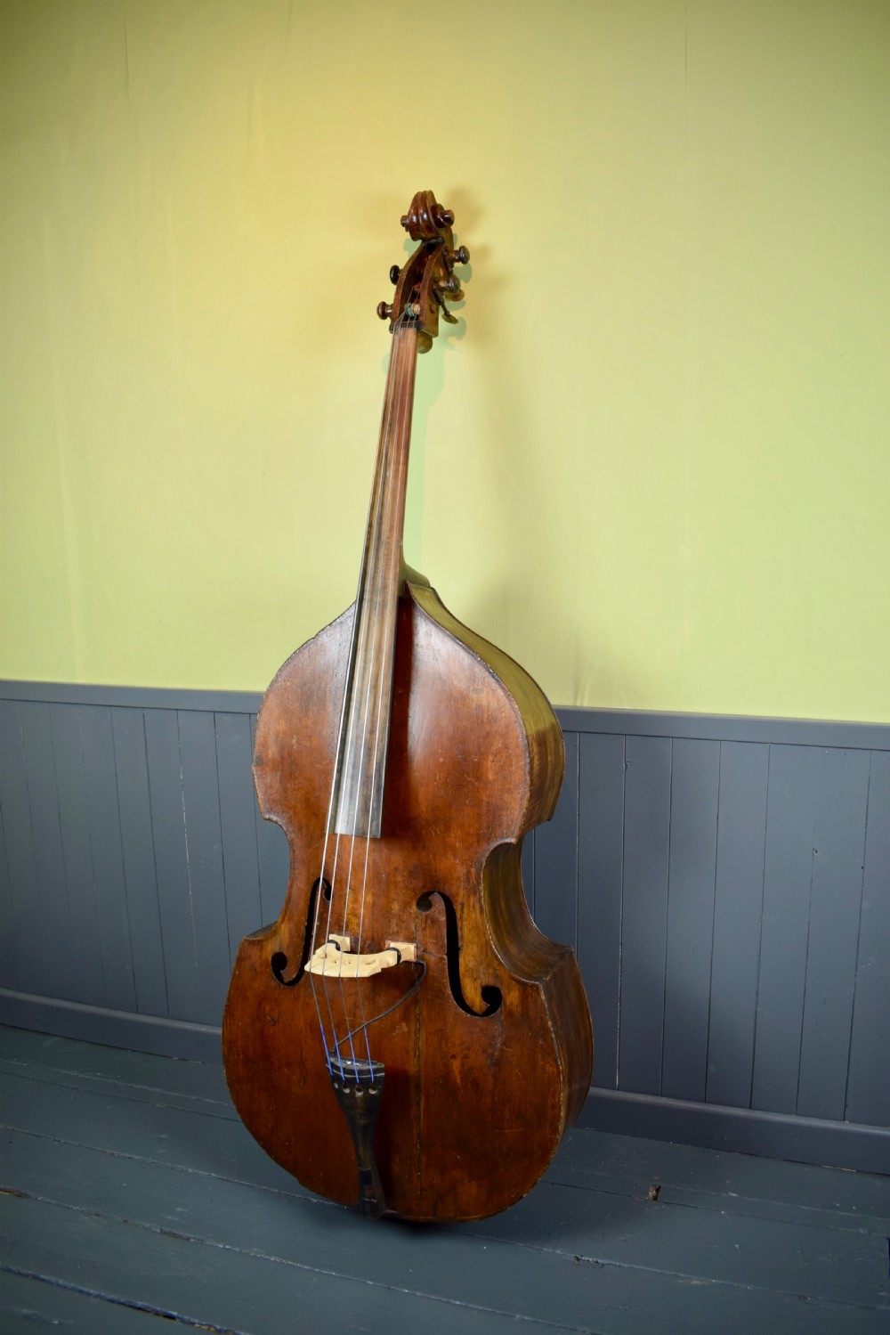 Antique 19th century double bass View III