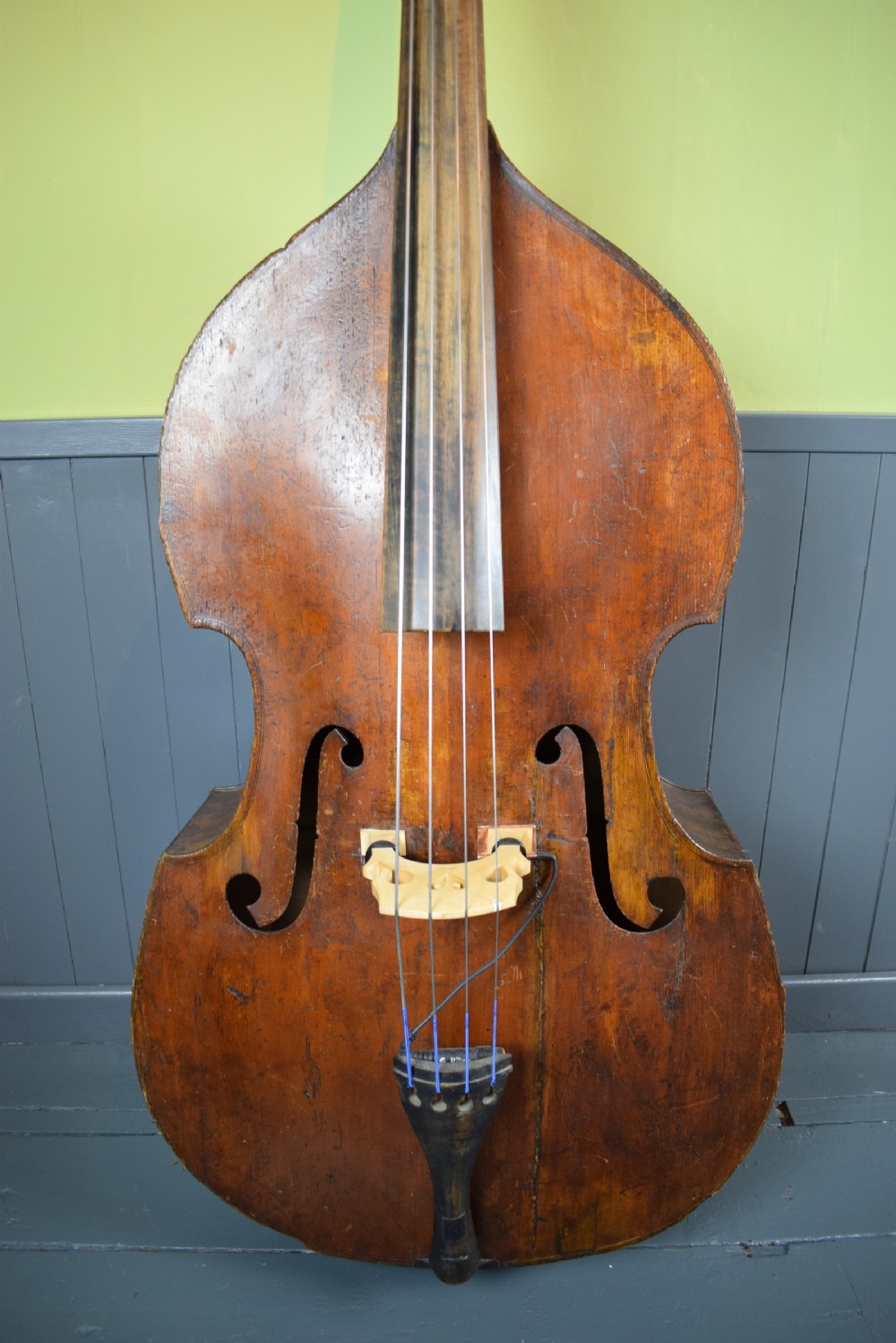 Antique 19th century double bass View VI