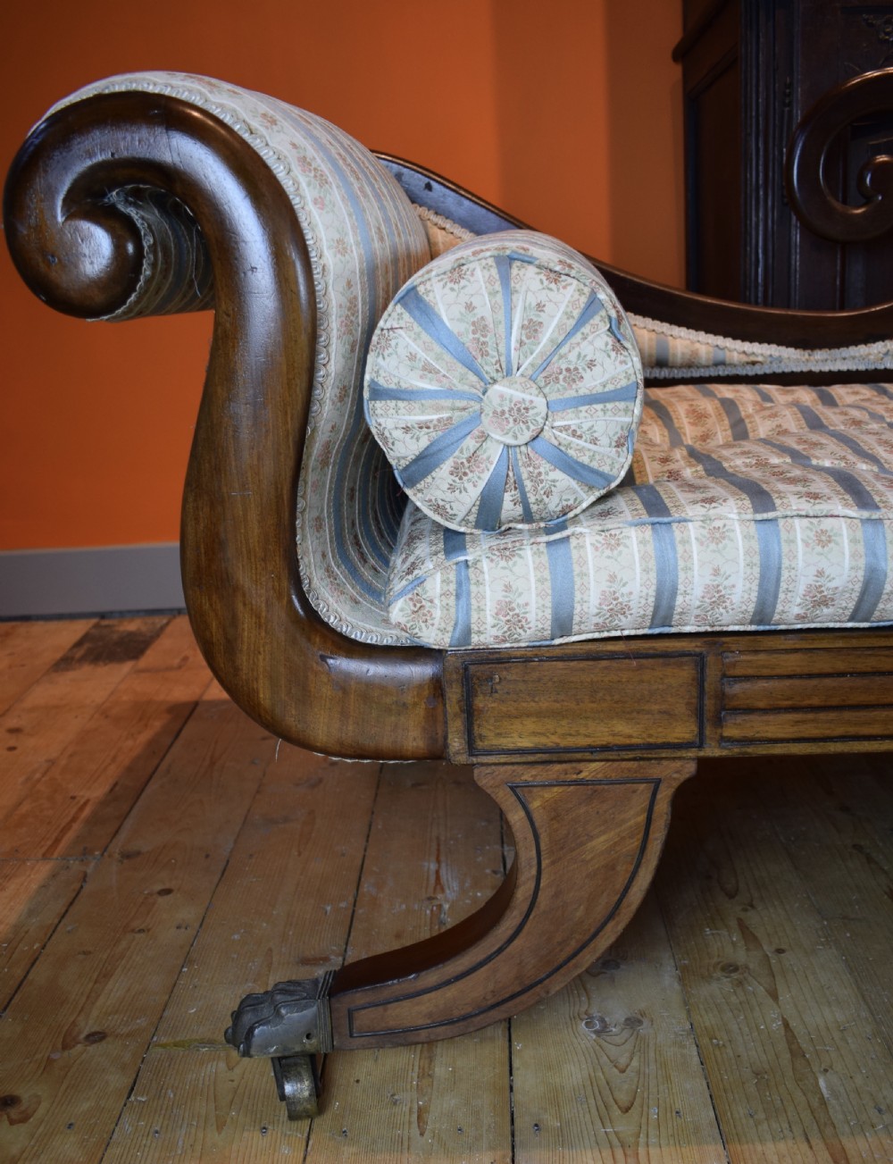 Regency mahogany chaise longue / daybed View VI