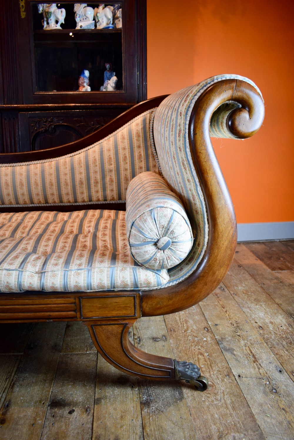 Regency mahogany chaise longue / daybed View VII