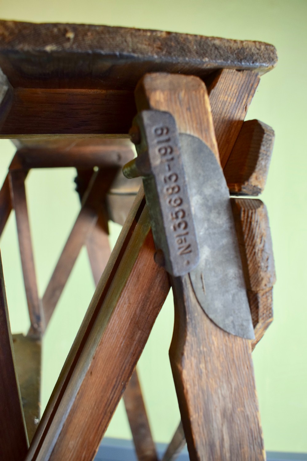 A Jones's Patent Folding Library or Shop Step Ladder dated 1919 View III