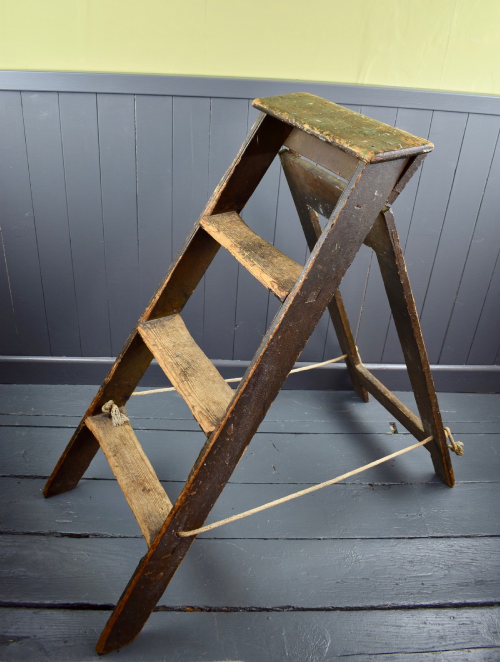 Vintage Folding Shop Step Ladder View II