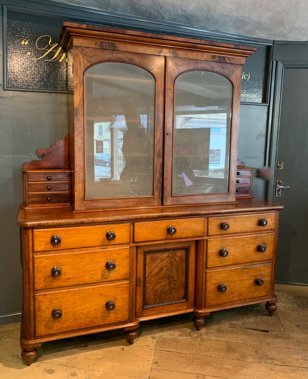 Victorian Mahogany Dresser Housekeepers Cabinet View II