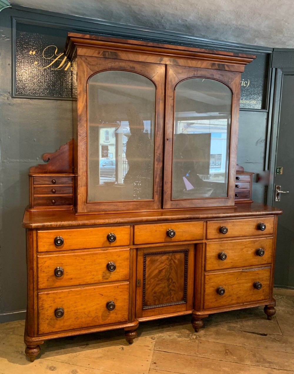 Victorian Mahogany Dresser Housekeepers Cabinet View III