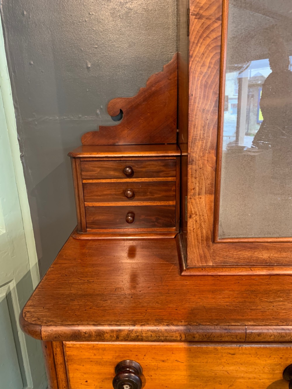 Victorian Mahogany Dresser Housekeepers Cabinet View IV