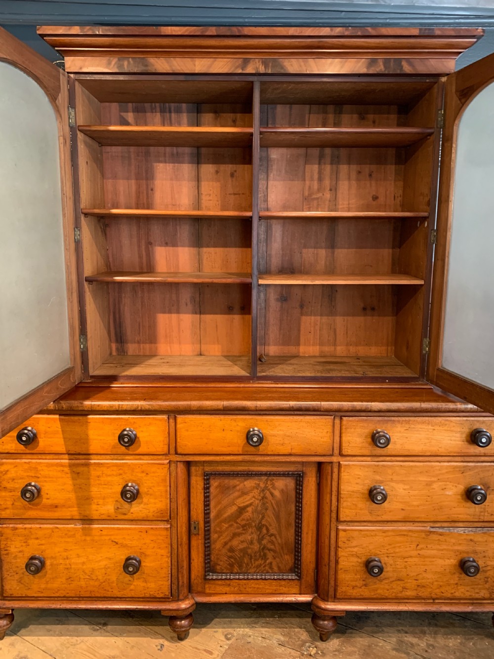 Victorian Mahogany Dresser Housekeepers Cabinet View VI
