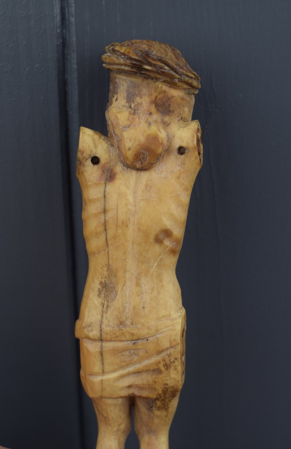 Antique carved ivory Corpus Christi, 16th / 17th century  View III