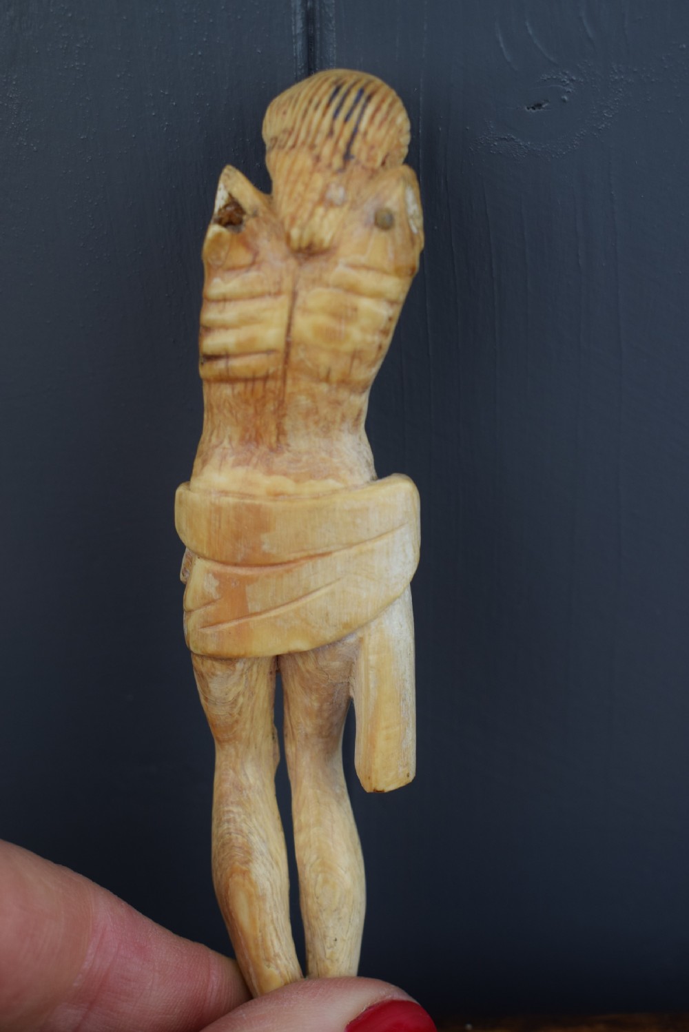 A 17th / 18th century carved ivory Corpus Christi View III