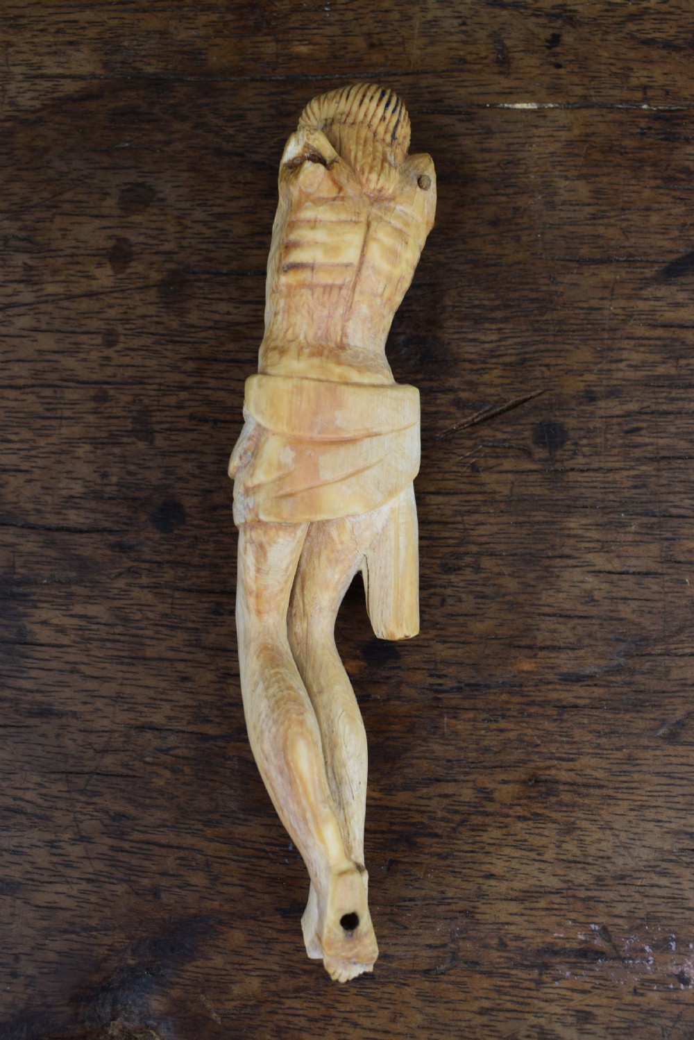 A 17th / 18th century carved ivory Corpus Christi View IV
