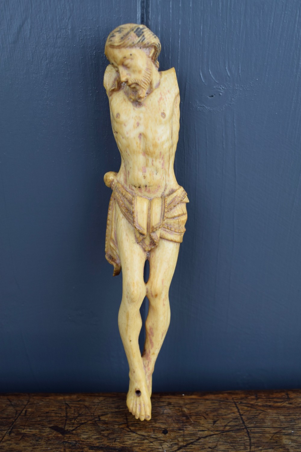 16th / 17th Century finely detailed carved ivory Corpus Christi